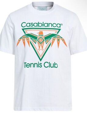 Casablanca Kids' White Tennis Club Graphic Tee